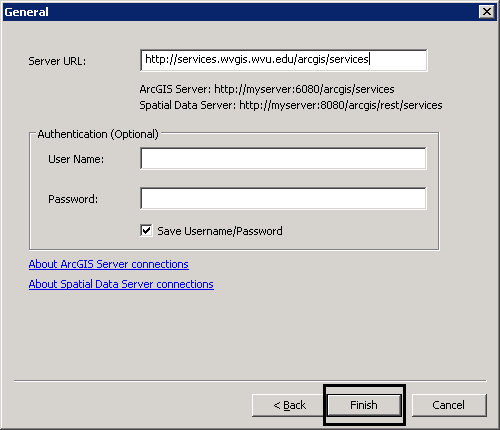 General - Add ArcGIS Server