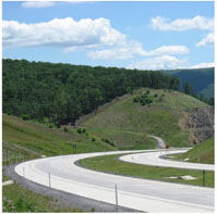 Corridor H Outcrop and Highway
